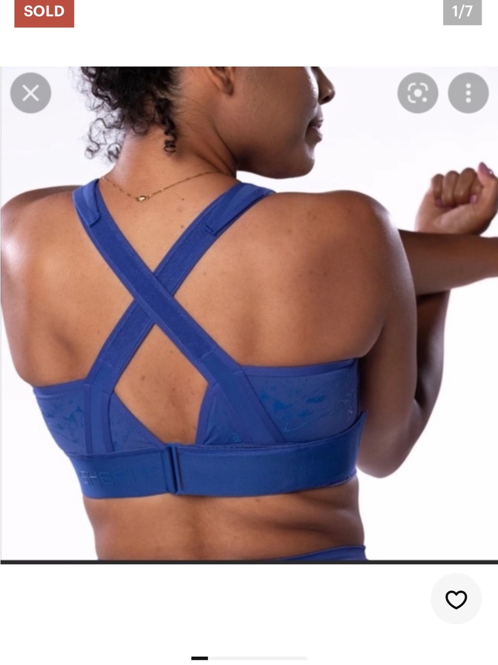 Shefit Medium Impact Flex Sports Bra Royal Blue SZ 2 Luxe
